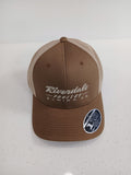 Brown and Khaki Flexfit Hat