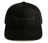 Trucker Hat - Black with Black Stitching