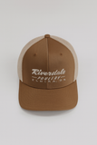 Brown and Khaki Flexfit Hat