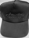 Trucker Hat - Black with Black Stitching