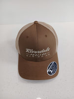 Brown and Khaki Flexfit Hat